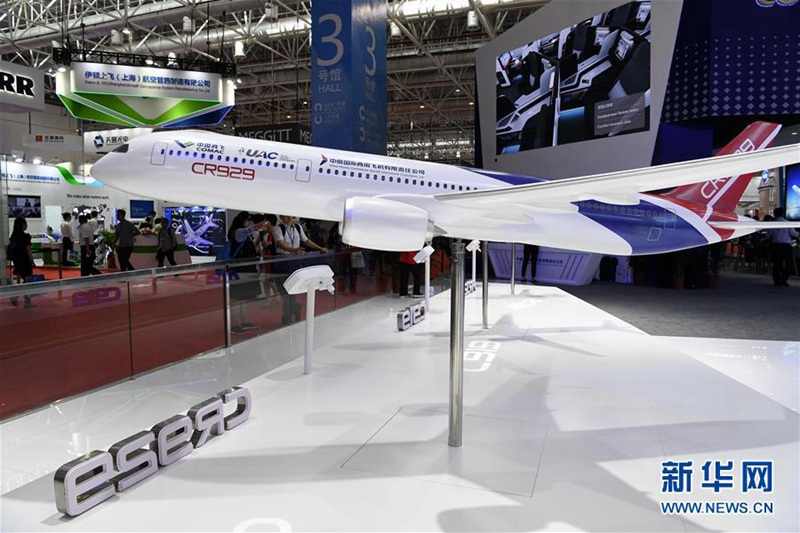 Prototyp des CR929 auf Airshow China