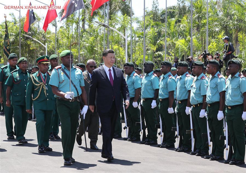Xi Jinping trifft Generalgouverneur von PNG in Port Moresby