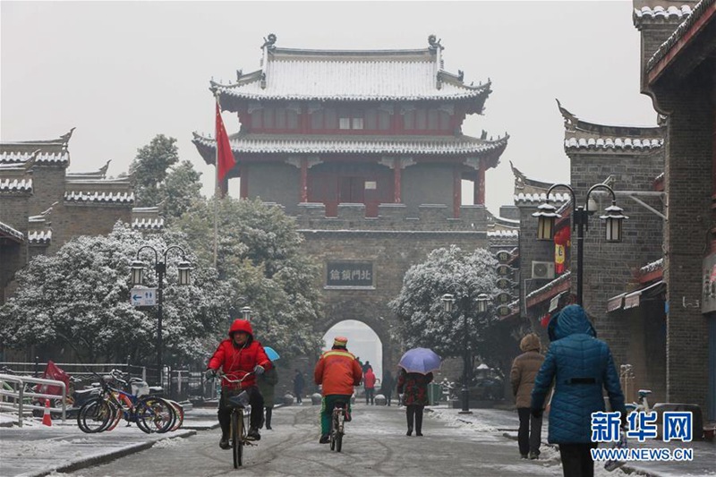 China begrü?t landesweit ersten Schnee des Jahres
