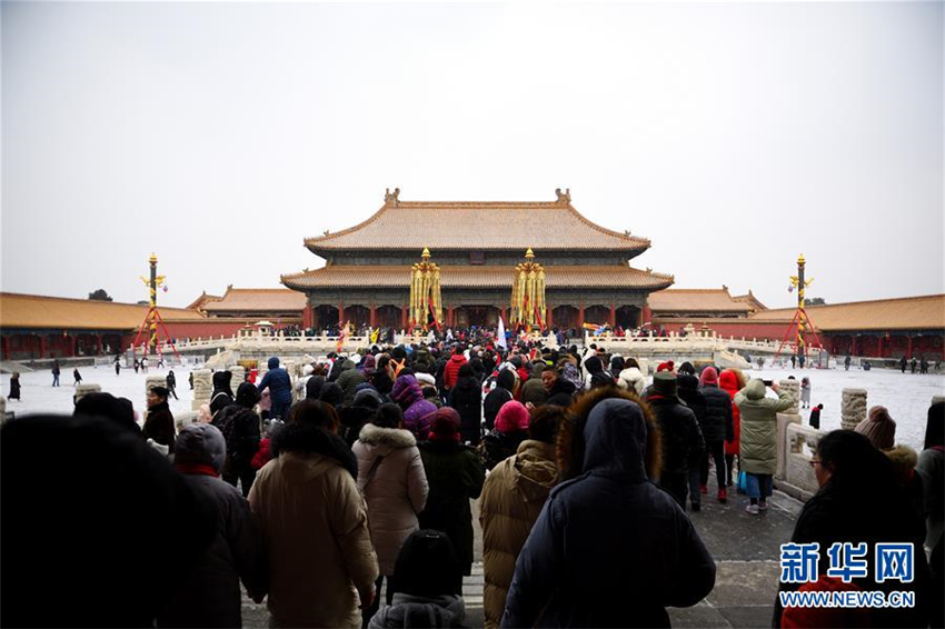 Sch?ne Schneelandschaft in der verbotenen Stadt