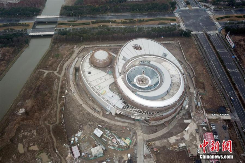 Das weltweit gr??te Planetarium in Shanghai nimmt Gestalt an