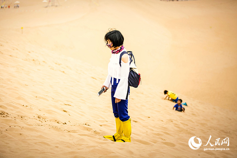 Innere Mongolei: Skurriler Touristenort in der Kubiqi-Wüste