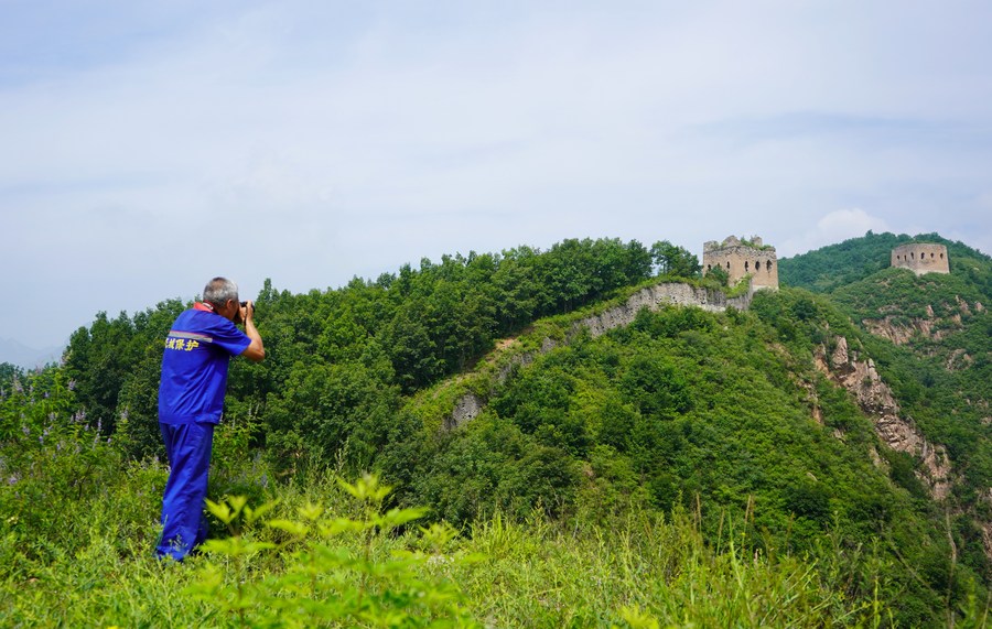 66-j?hriger Hüter der Chinesischen Mauer