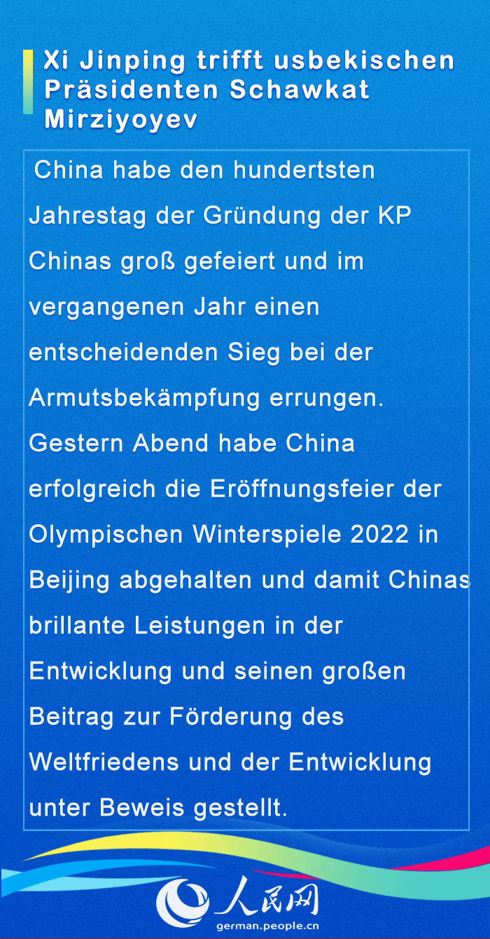Internationale G?ste im Gespr?ch mit Chinas Staatspr?sident Xi (I)
