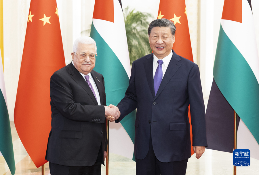 Xi Jinping führt Gespr?ch mit pal?stinensischem Pr?sidenten Abbas