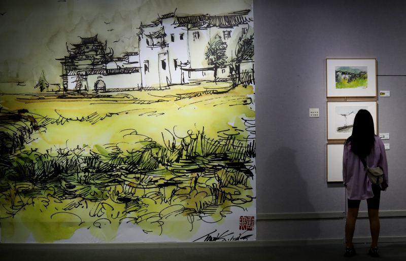 ?Die Welt auf der Spitze des Stiftes“ – Tang Liangs Füllfederzeichnungen in Kunming