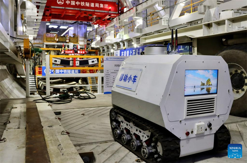 Baustelle des Chongming-Taicang-Tunnels