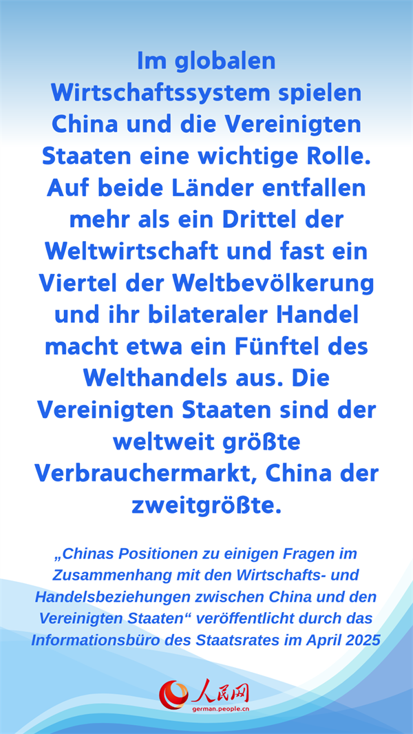 Infografik: Highlights des Wei?buchs zu den Wirtschafts- und Handelsbeziehungen zwischen China und den Vereinigten Staaten