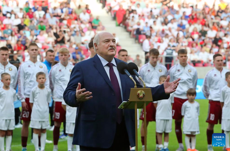Mit chinesischer Unterstützung gebautes Fu?ballstadion in Minsk er?ffnet