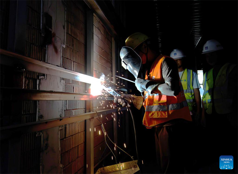 Internationaler Flughafen Xiang'an in Xiamen befindet sich im Bau