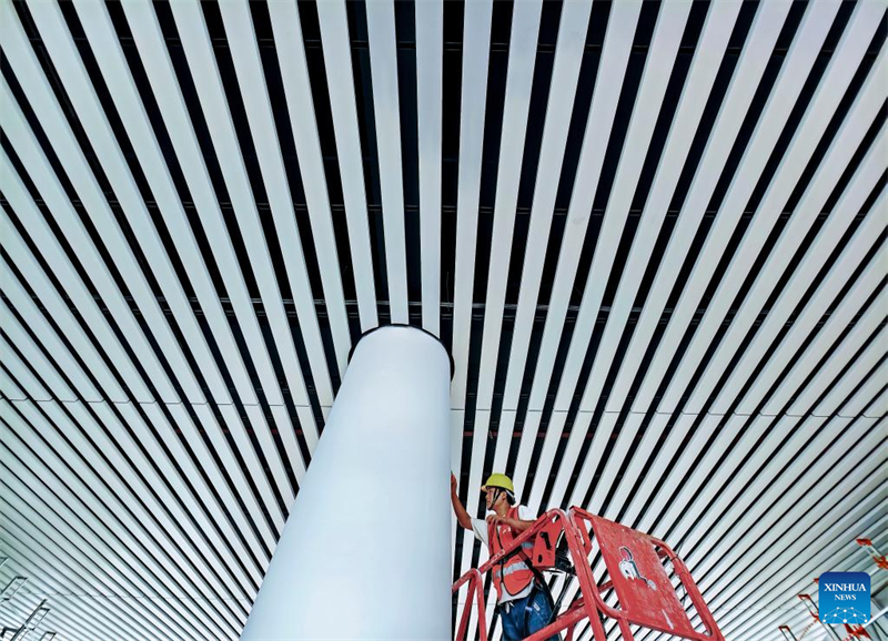 Internationaler Flughafen Xiang'an in Xiamen befindet sich im Bau