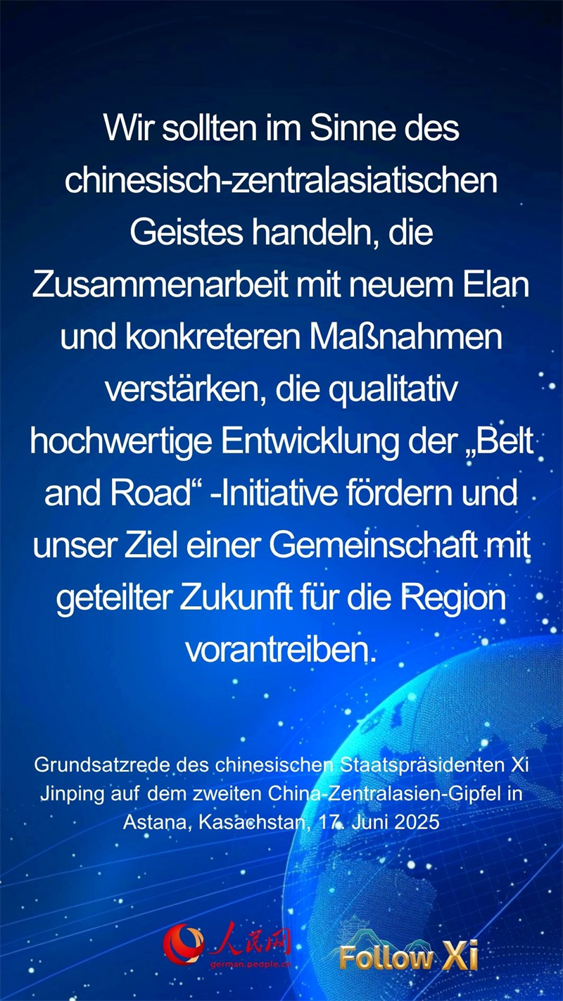 Highlights der Grundsatzrede von Xi Jinping auf dem zweiten China-Zentralasien-Gipfel