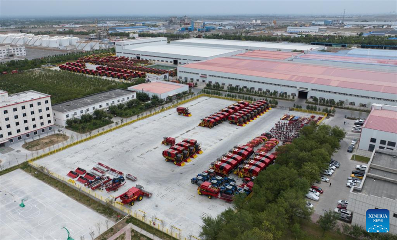 Werkstatt für Herstellung von Baumwollerntern in Xinjiang