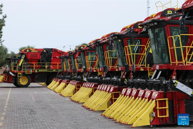 Werkstatt für Herstellung von Baumwollerntern in Xinjiang