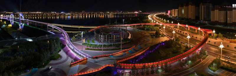 Brücken in Lhasa verk?rpern Entwicklung von Xizang