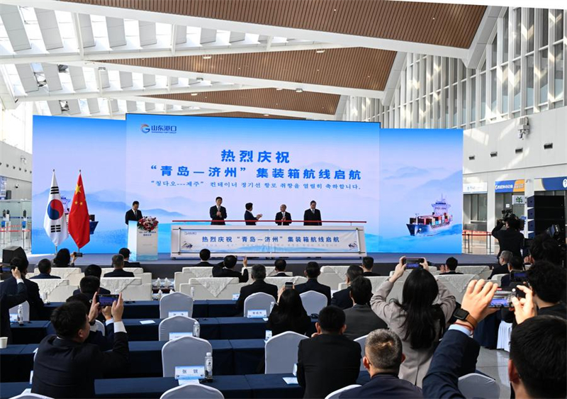 Direkte Containerschifffahrtsroute verbindet Qingdao mit Jeju in Südkorea