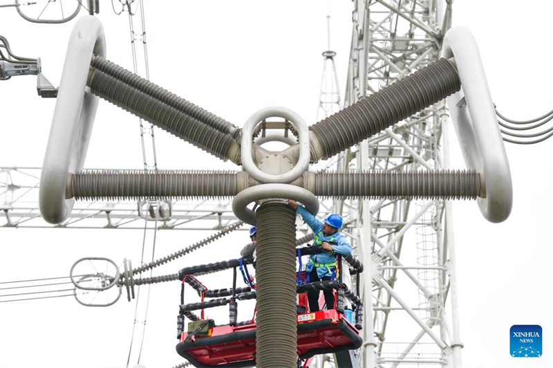 Siebent?gige Wartungsarbeiten an der Konverterstation Guquan in Xuancheng in Anhui