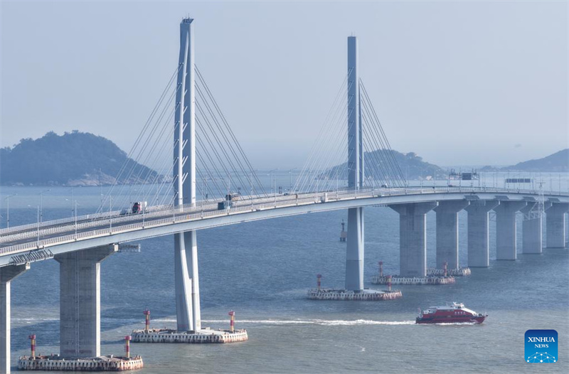 Hongkong-Zhuhai-Macau-Brücke registriert mehr als 93 Millionen Passagierfahrten in sieben Jahren